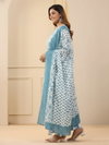 White Colour Rayon Printed Kurti With Pant Dupatta Wholesalers In Delhi Aaradhna 2055